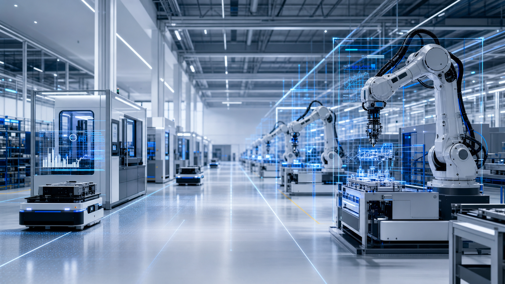 Smart factory robotics visual